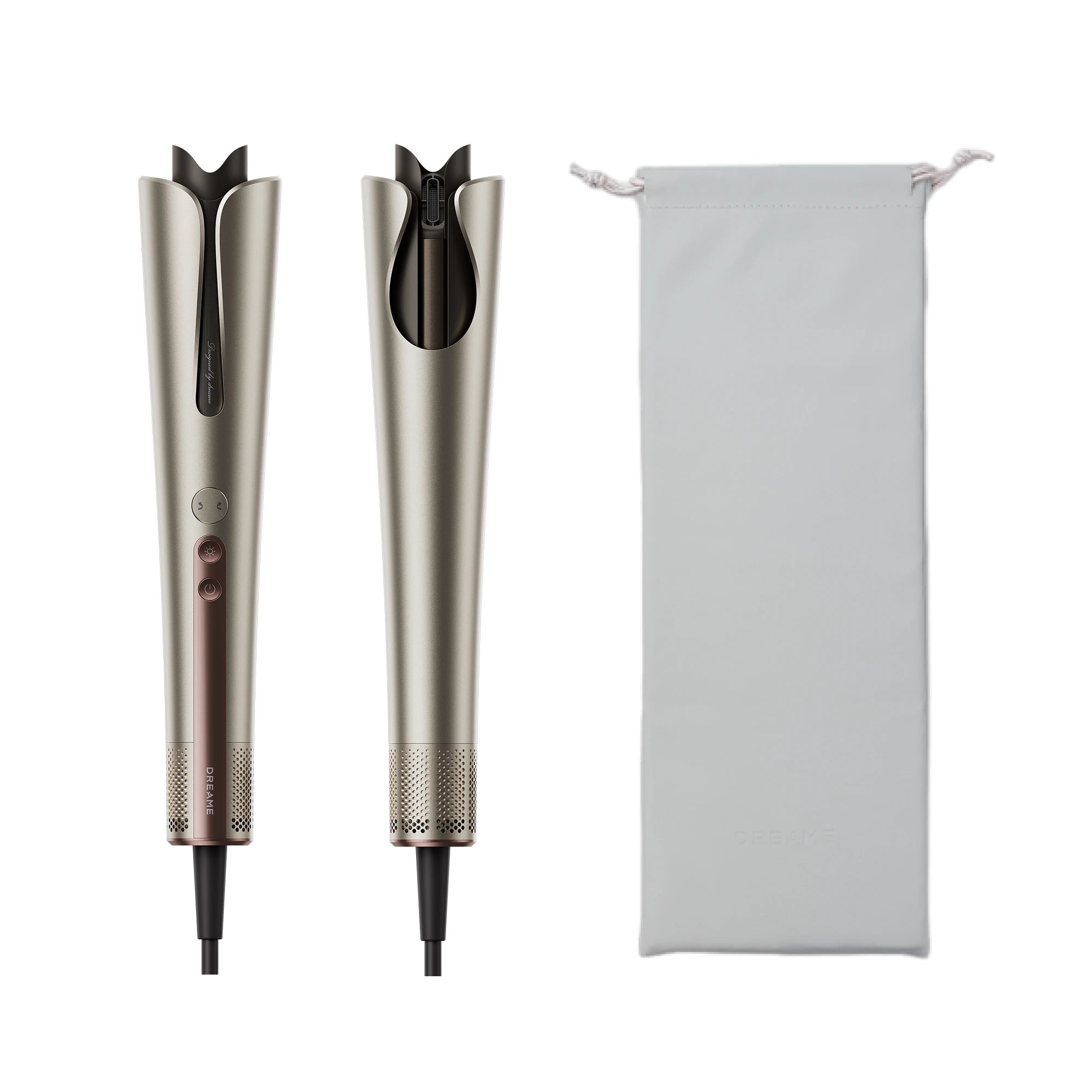 Dreame Air Auto hair styler displayed on a clean white background showcasing its premium automatic curling design