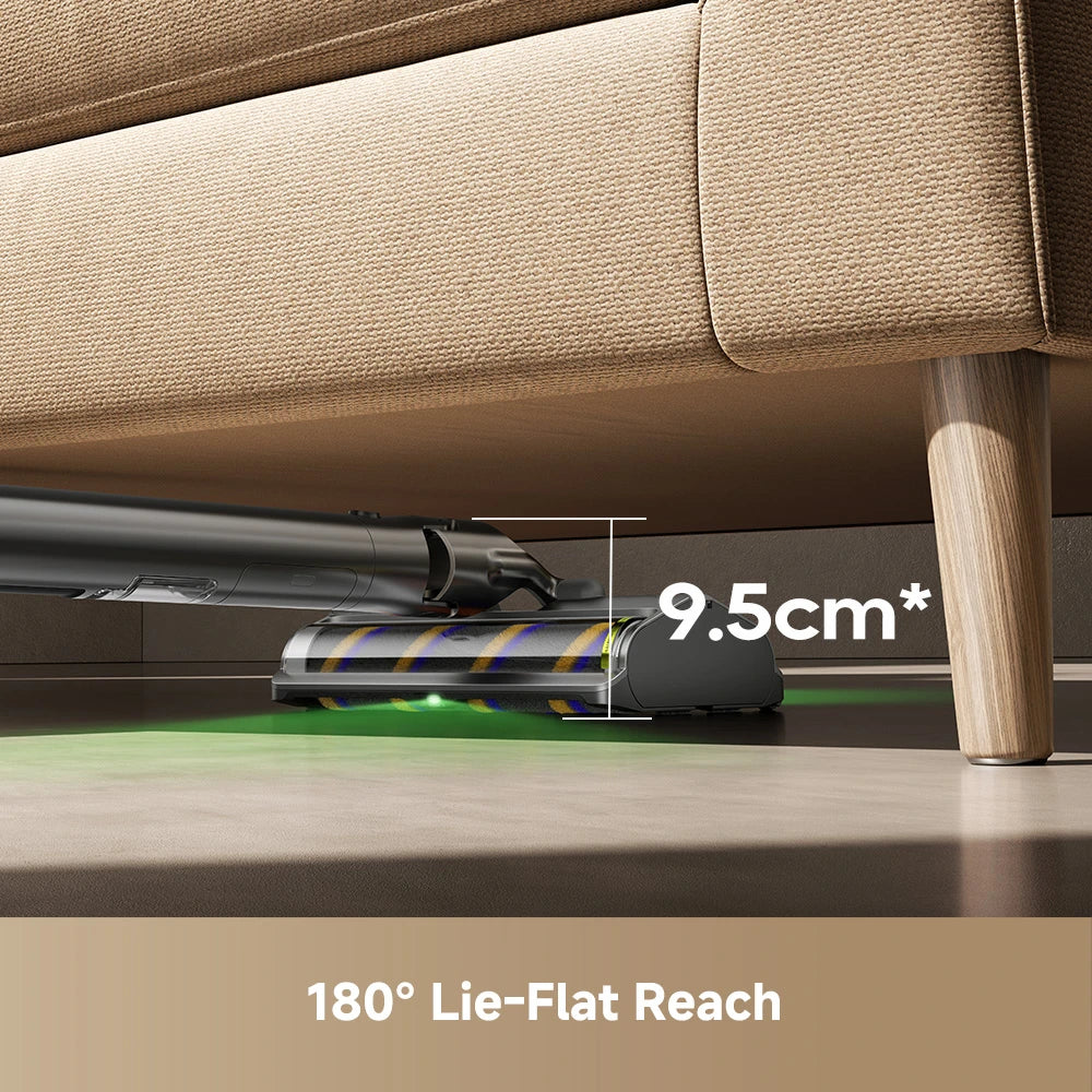 180 degree lie flat vacuum reaches under beds sofas and low furniture