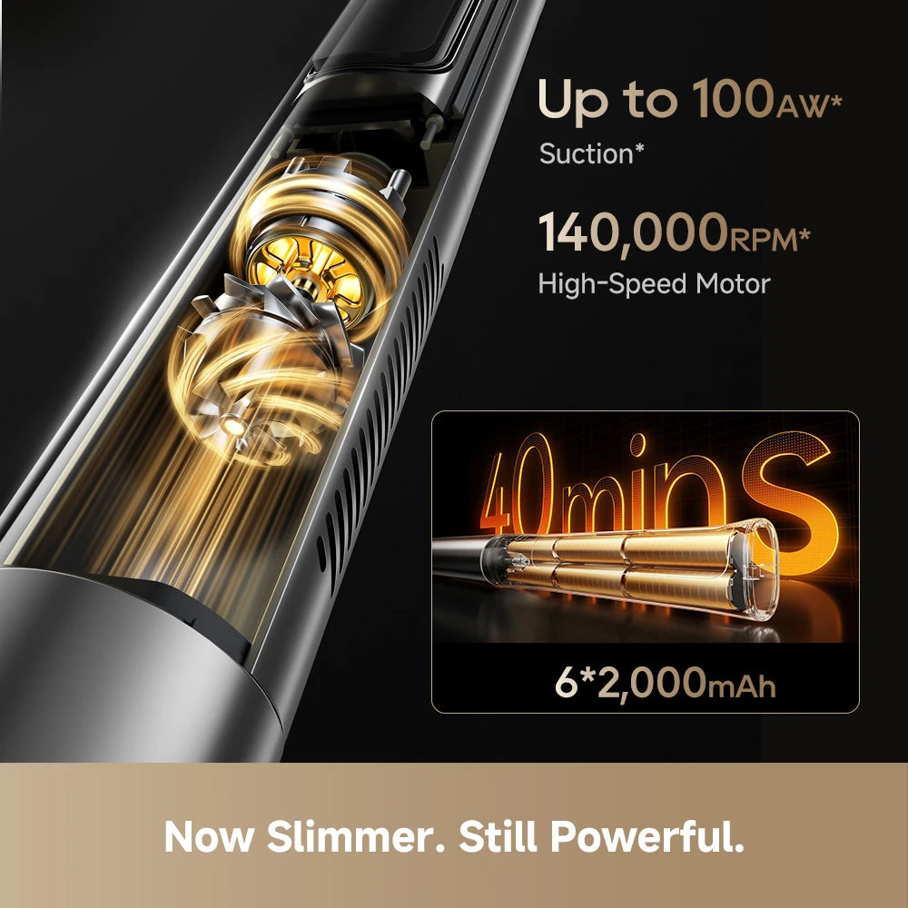 powerful cordless vacuum with long runtime for whole home cleaning