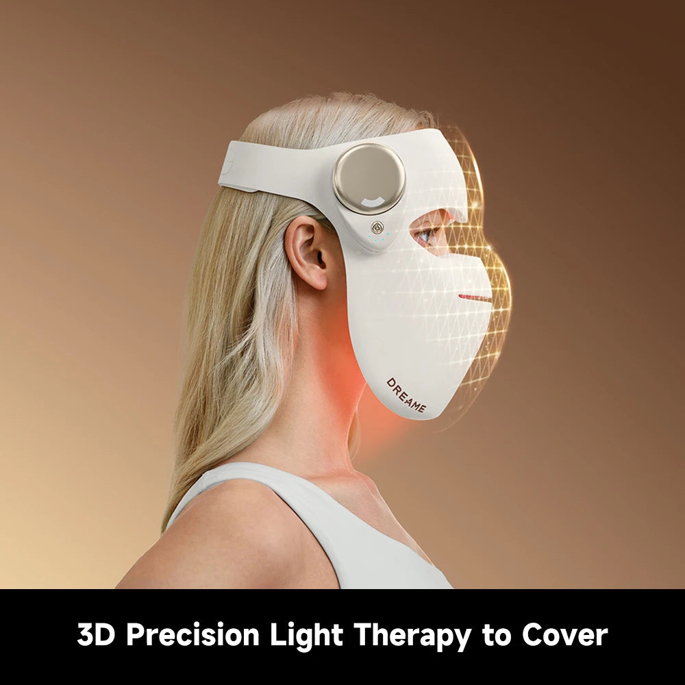 Dreame Chrona light therapy device with 3D precision light therapy for even facial coverage and targeted skincare