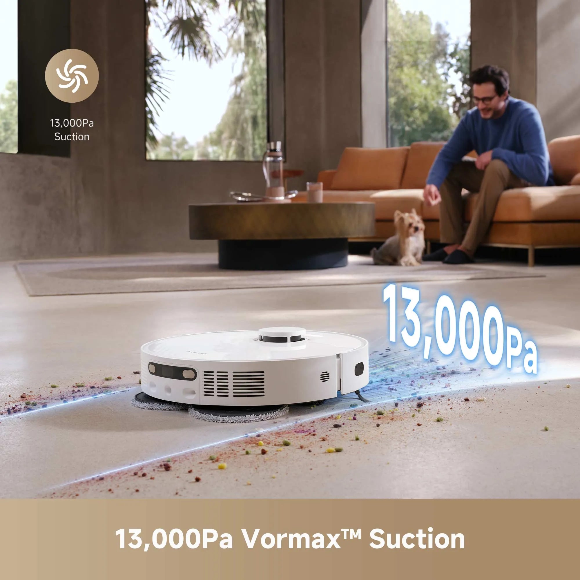 Dreame D20 Ultra Robot Vacuum Auto Cleaning 13,000Pa Suction Hot Air Drying Voice Control