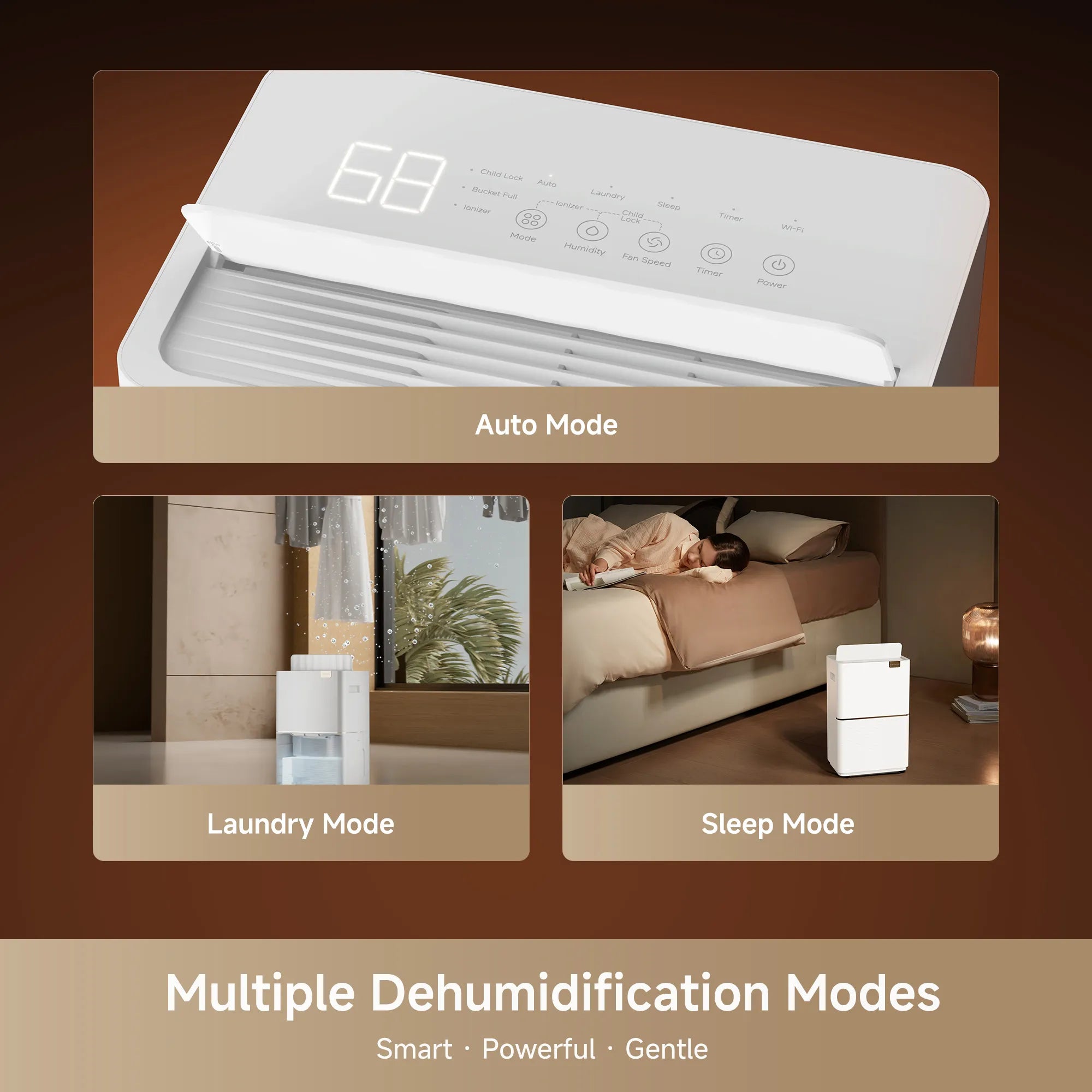 Dreame DD20 Smart Dehumidifier Large Capacity Powerful Dehumidification Quiet 40dB Smart App Control for Home