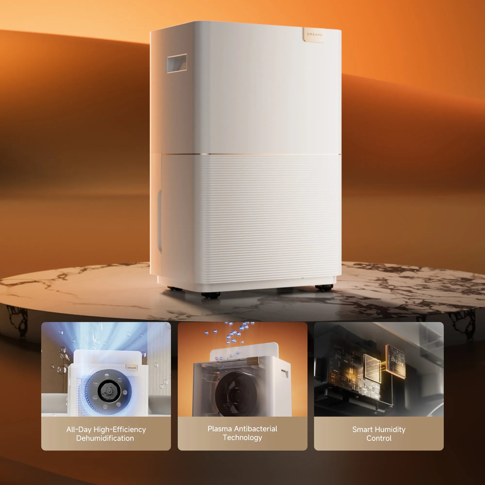 Dreame DD20 Smart Dehumidifier Large Capacity Powerful Dehumidification Quiet 40dB Smart App Control for Home