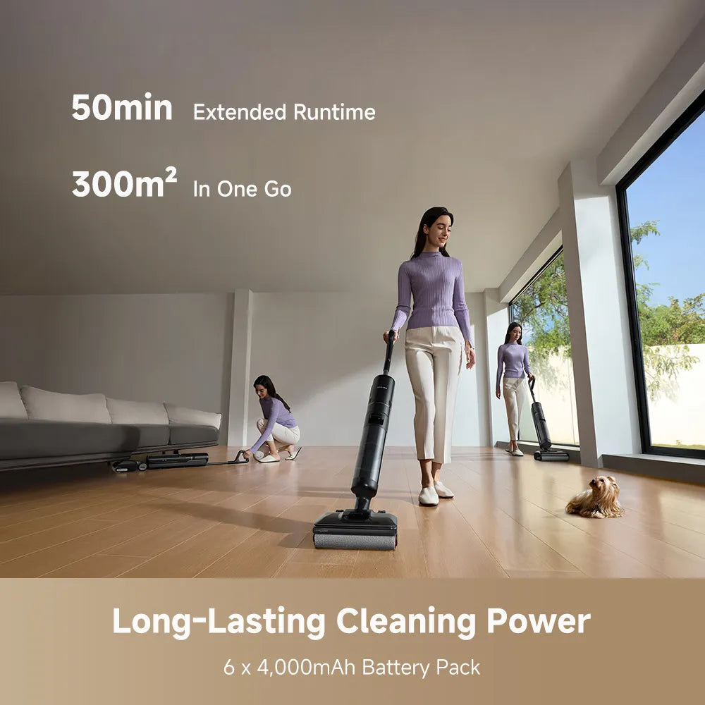 Dreame H13s FlexReach Wet Dry Vacuum Cleaner Strong Suction Easy Glide Smart Cleaning with Voice Alerts