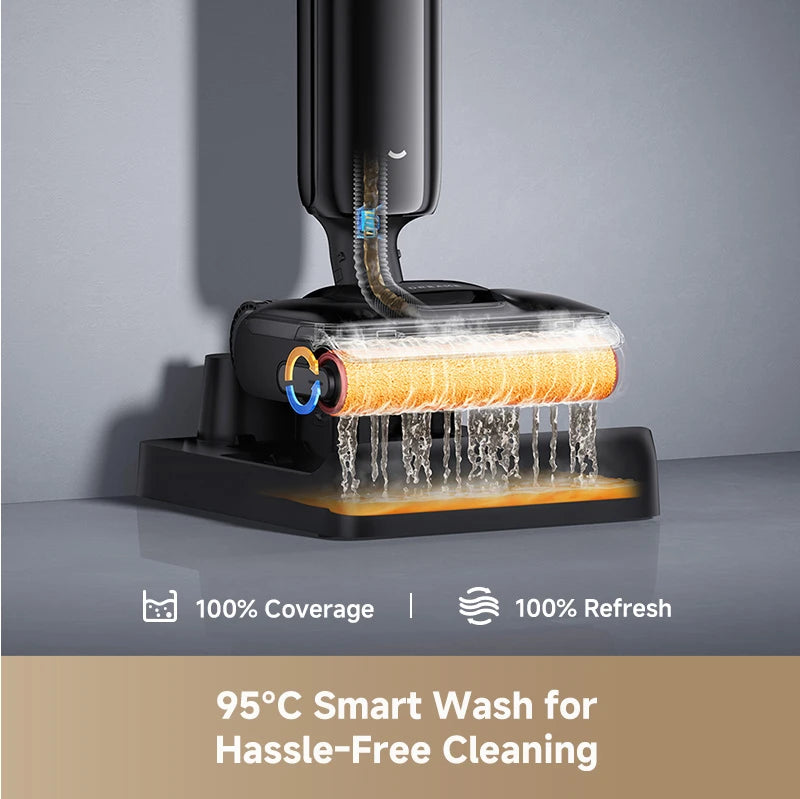Dreame H16 FlexReach wet and dry vacuum featuring a 95°C smart wash system for effortless self-cleaning