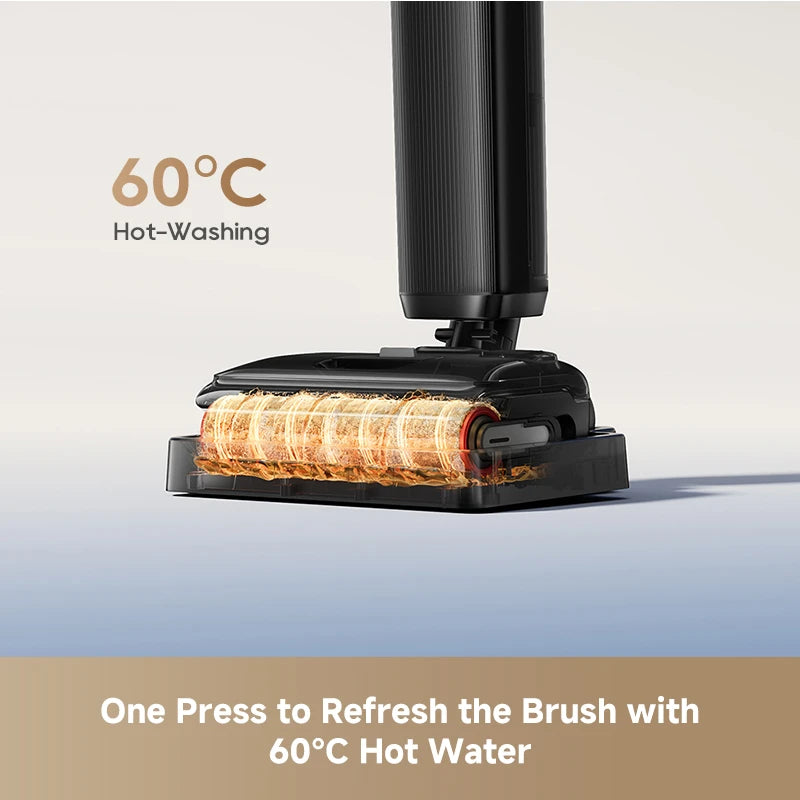 one touch hot water self cleaning refreshes the brush automatically