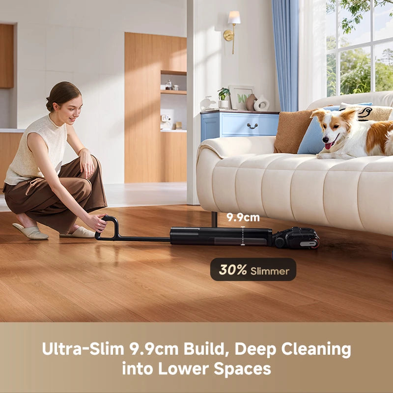 slim wet dry vacuum reaches under beds sofas and furniture with ease
