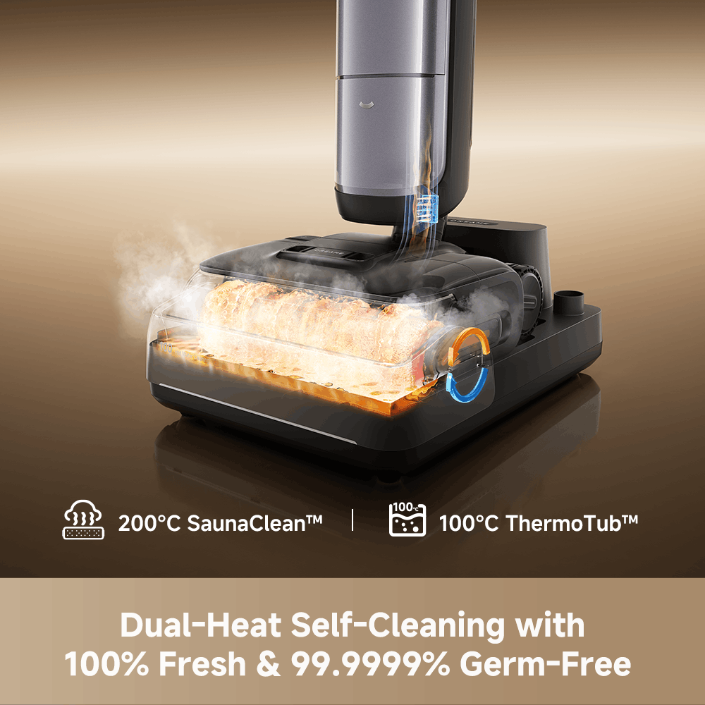 Dreame H16 Pro Steam Wet Dry Vacuum Cleaner Ultra Powerful Suction Baby and Pet Safe Multi Surface Cleaning