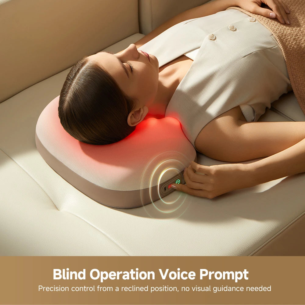 Dreame P30 massage pillow with voice prompt guidance for simple and intuitive control