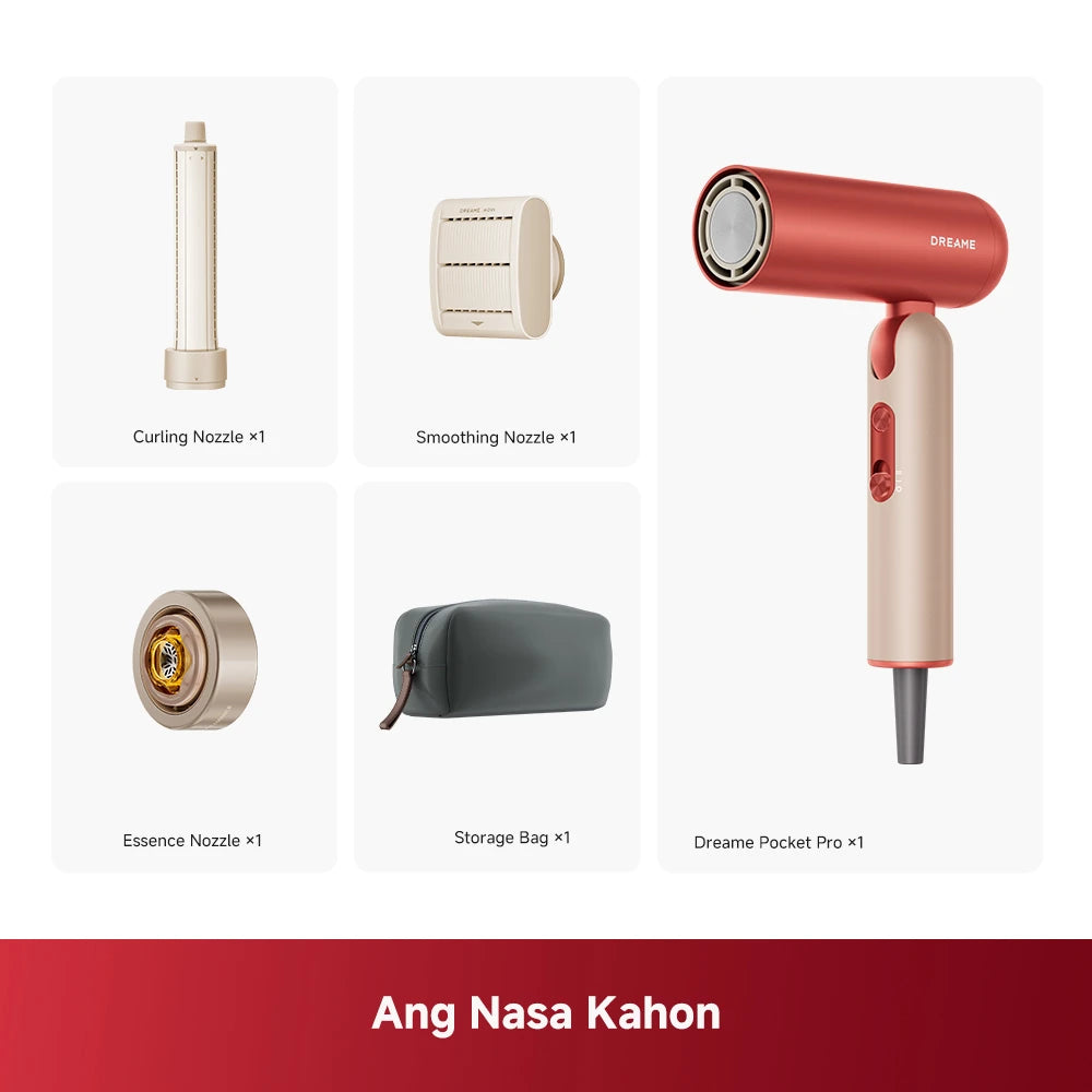 Dreame Pocket Pro package includes styling accessories and attachments