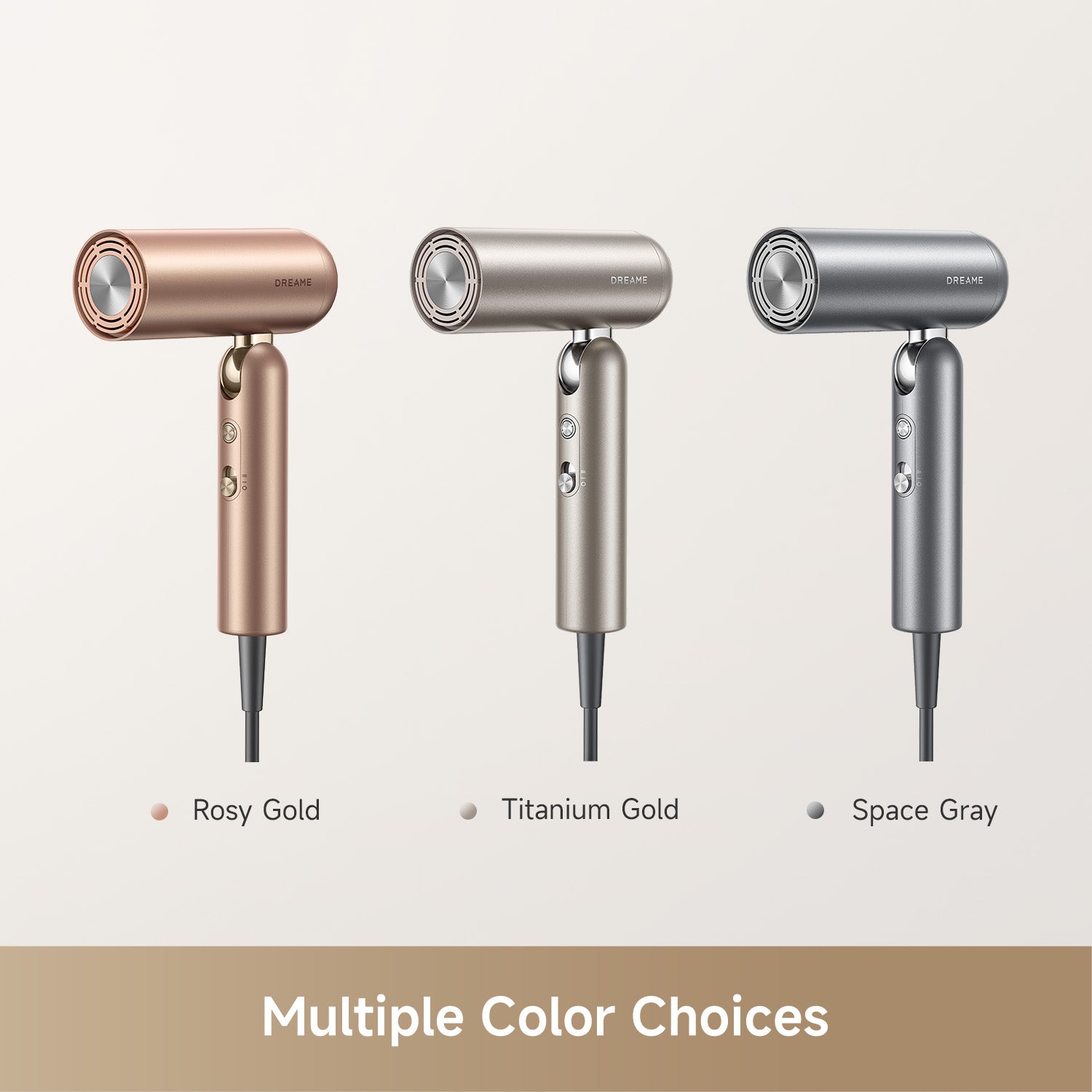 Dreame Pocket Uni hair dryer available in multiple color options