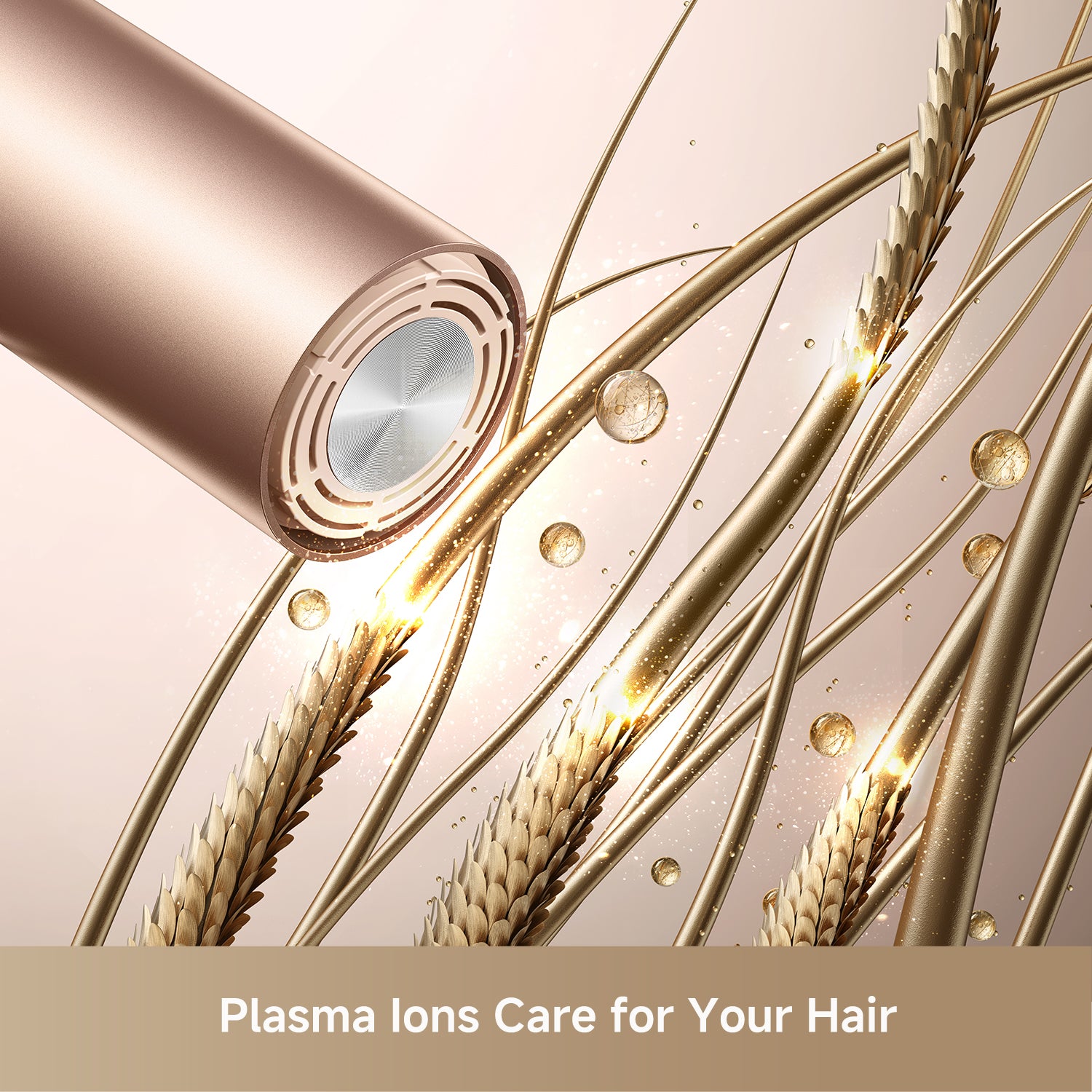 plasma ion hair dryer helps reduce frizz and keeps hair smooth and shiny