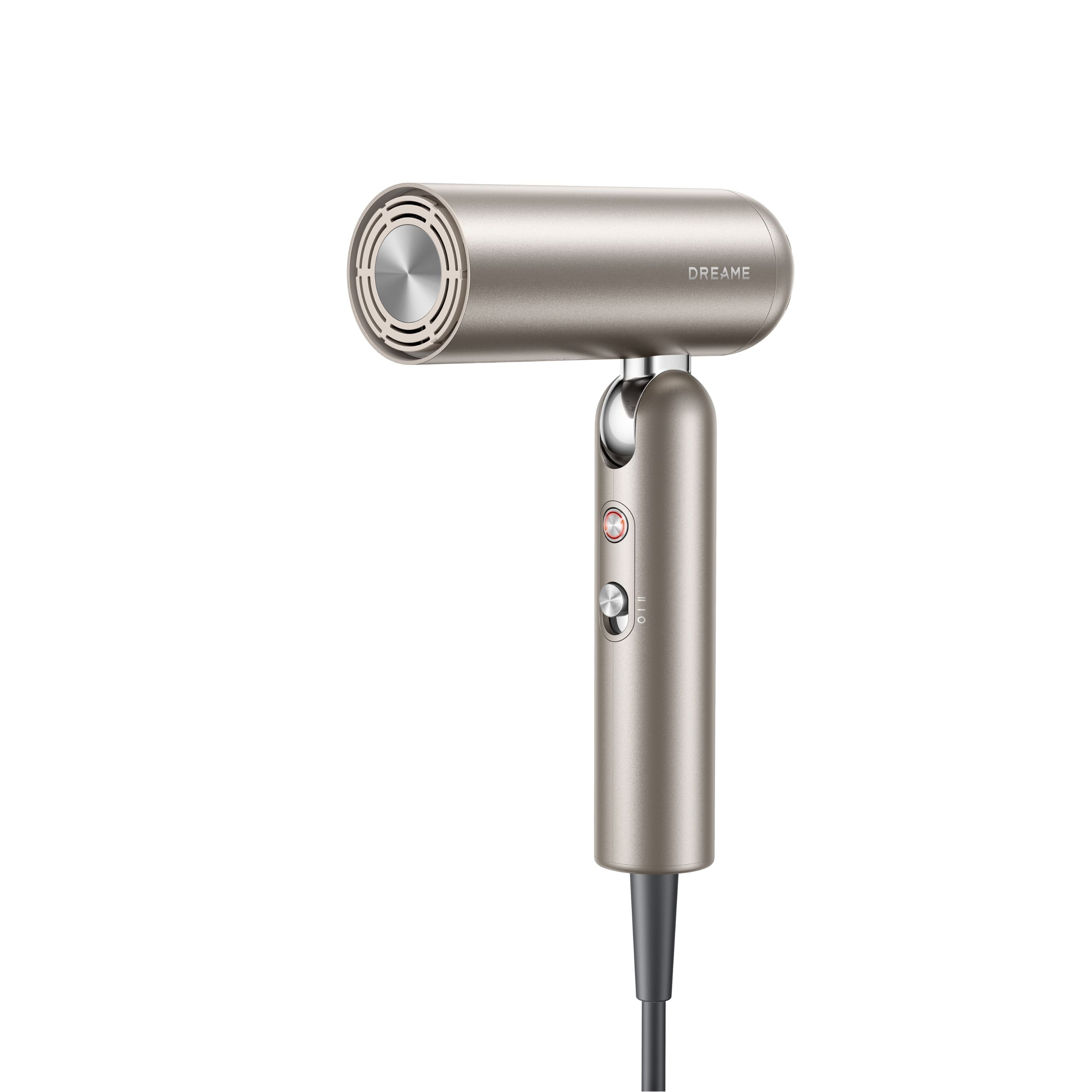 Dreame Pocket Uni Hair Dryer Titanium Front View on White Background