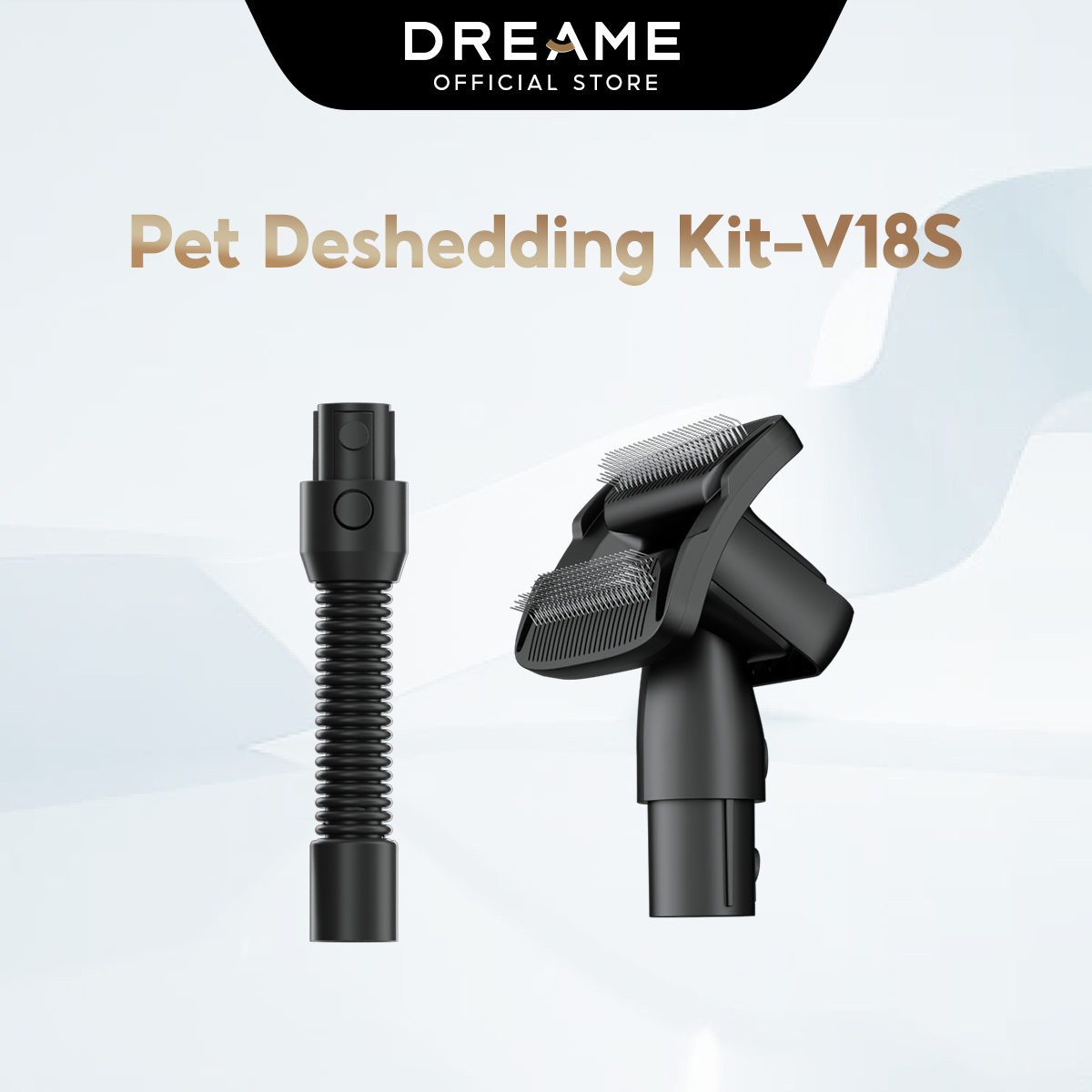 Dreame V18S pet grooming brush and hose attachment