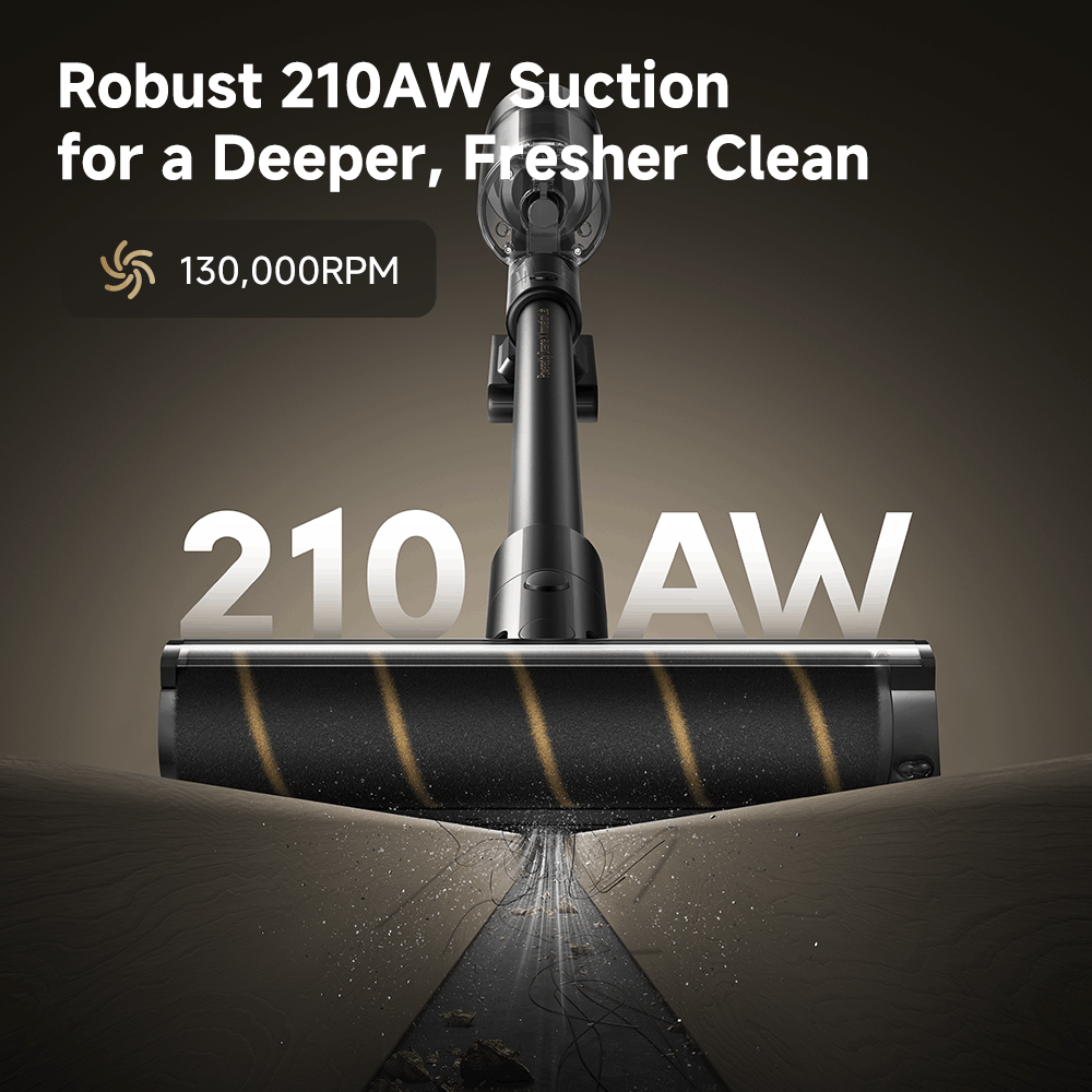 Dreame V50 Cordless Vacuum Cleaner Powerful Suction Lightweight Stick Vacuum for Home Cleaning