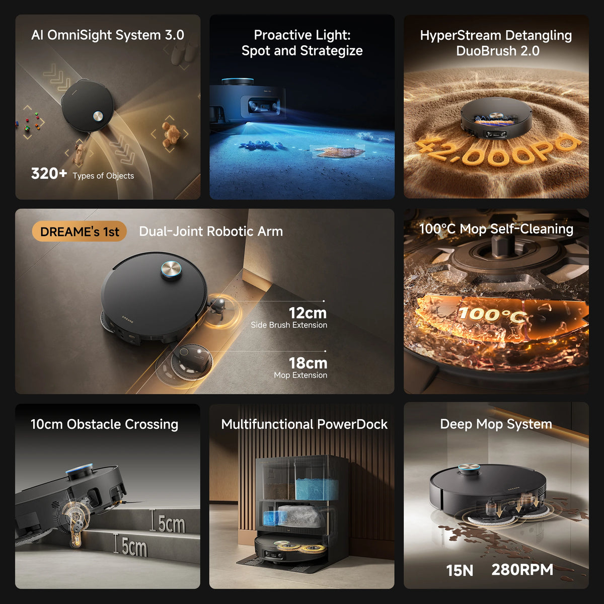 Dreame X60 Ultra Extreme robot vacuum showcasing its advanced cleaning and intelligent navigation features