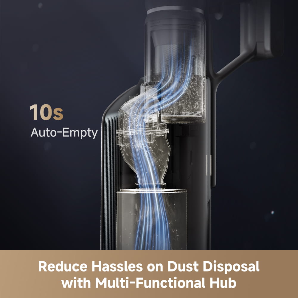 Dreame Z10s Station Stick Vacuum Cleaner 150AW Cordless Auto Dust Collection Easy Home Cleaning