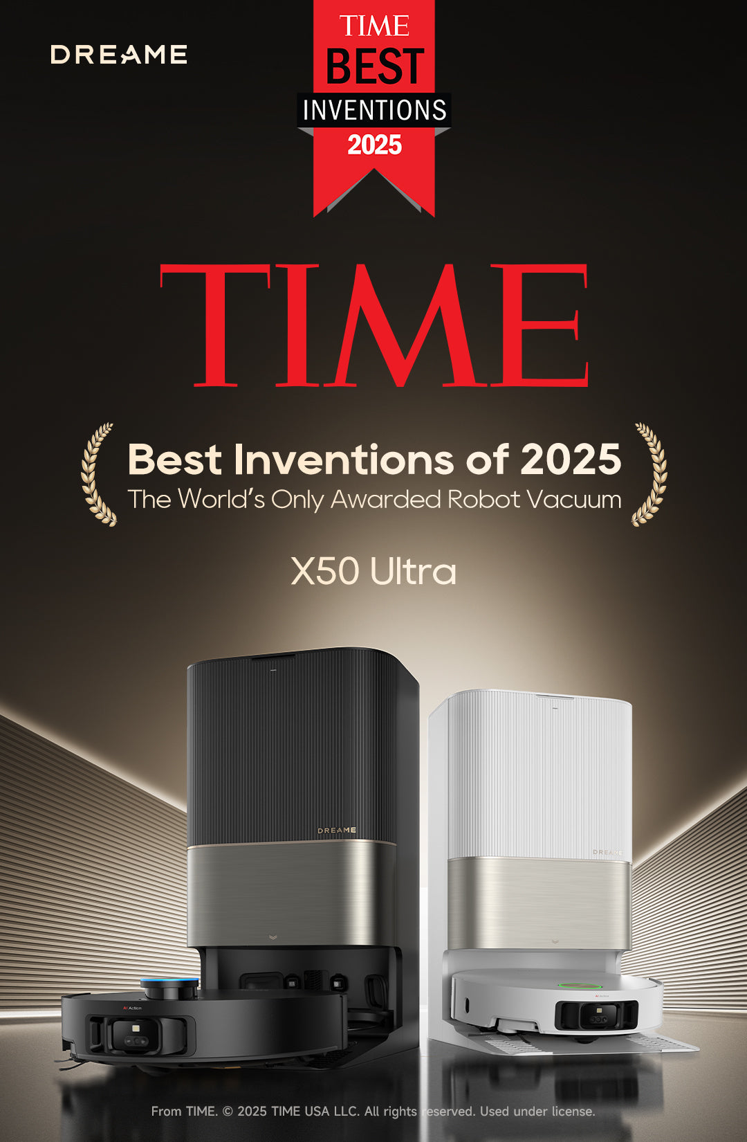 Dreame Technology's X50 Ultra Robot Vacuum Named to TIME's List of the Best Inventions of 2025
