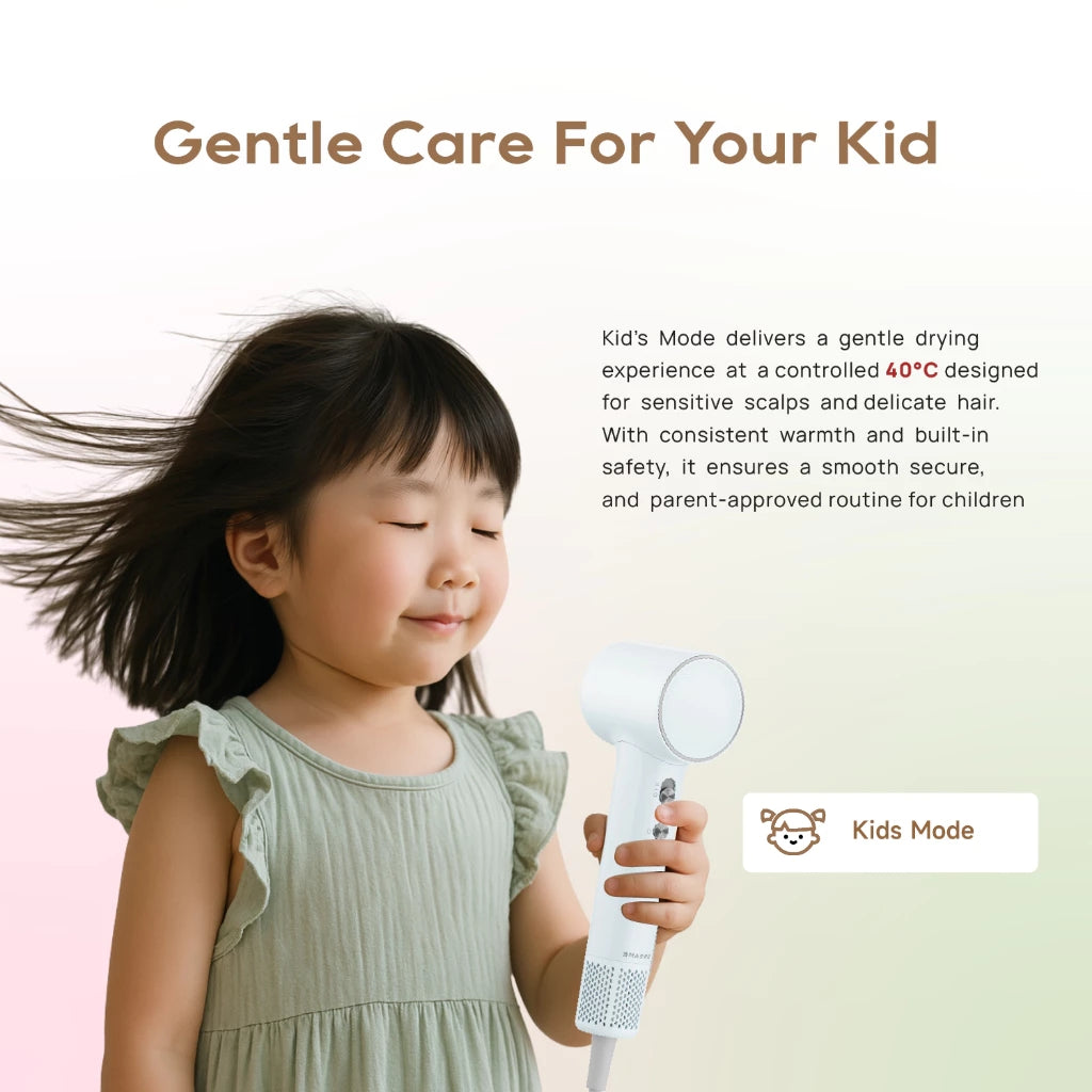 Dreame Mini High Speed Hair Dryer Blower Portable Non Heat 50s Fast Quick Dry 200M Ion Compact