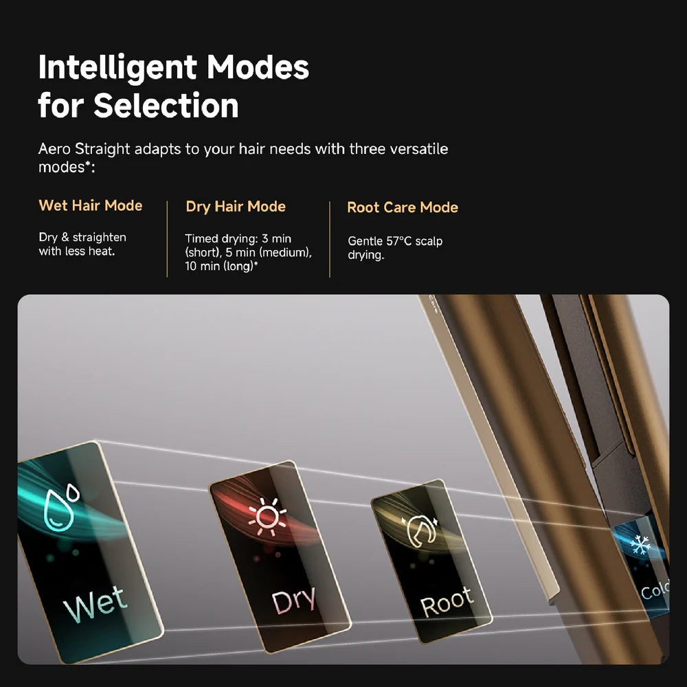 Dreame Aero Straight Air Hair Straightener Smart Display, SenseIQ, Triple HairCare Protect