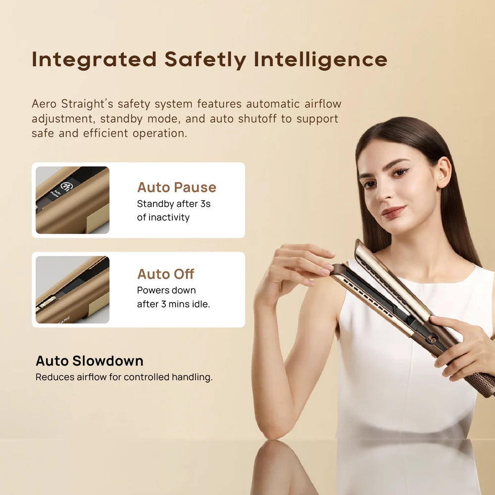 Dreame Aero Straight Air Hair Straightener Smart Display, SenseIQ, Triple HairCare Protect