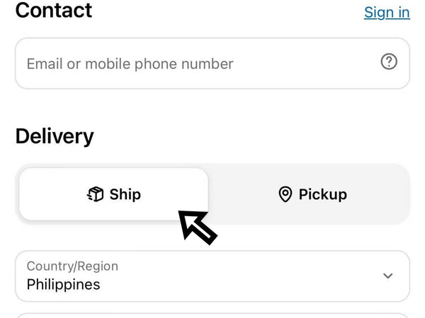 Choose Your Delivery Method