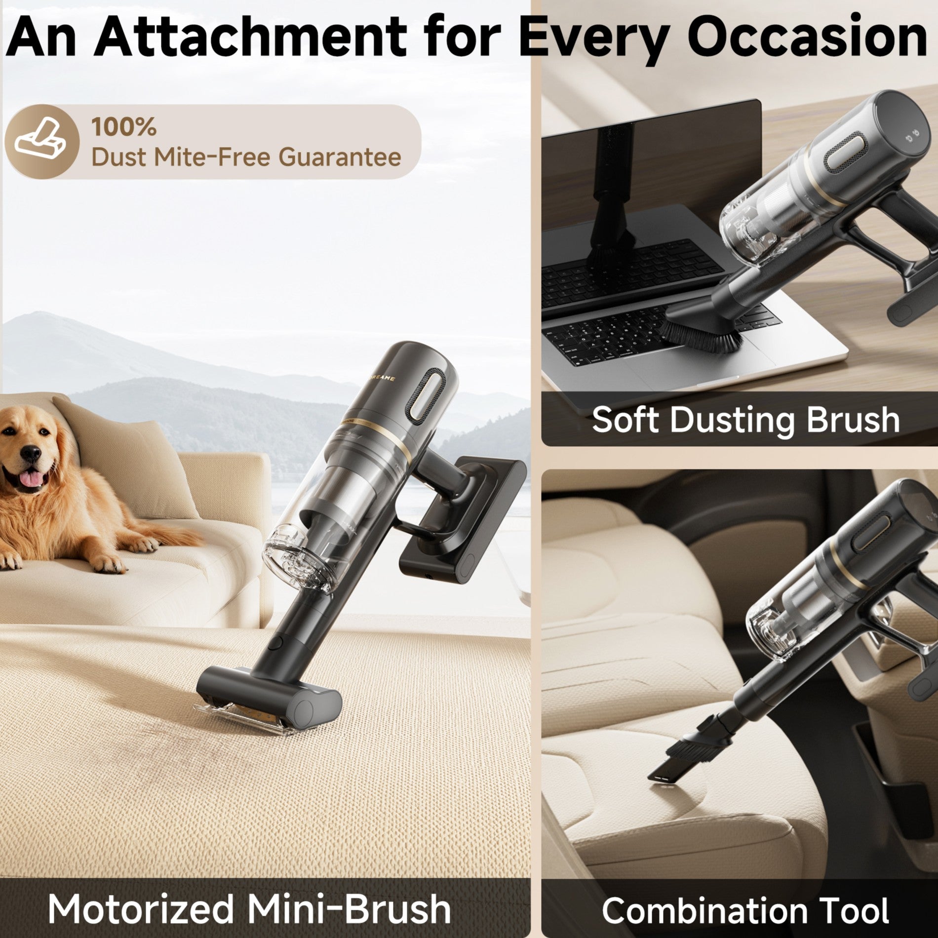 Dreame X2 Cordless Vacuum 180AW Suction | 1.5kg Ultra-Light | 90min Runtime | Anti-Mite