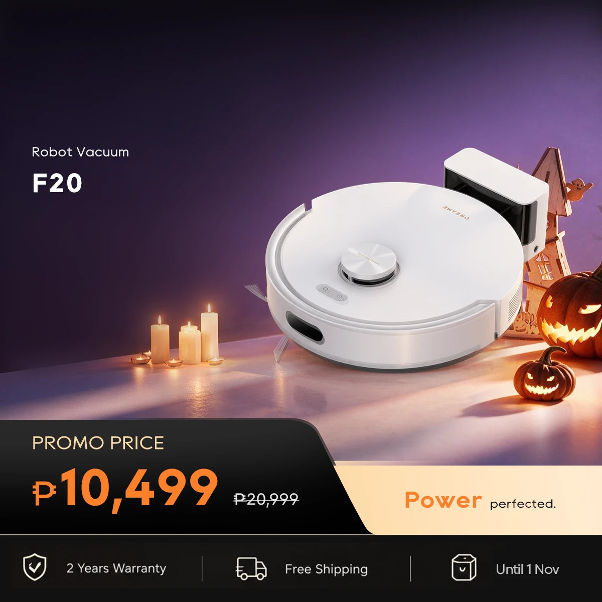 Dreame F20 Robot Vacuum Powerful Suction Smart Navigation Vacuum and Mop Combo