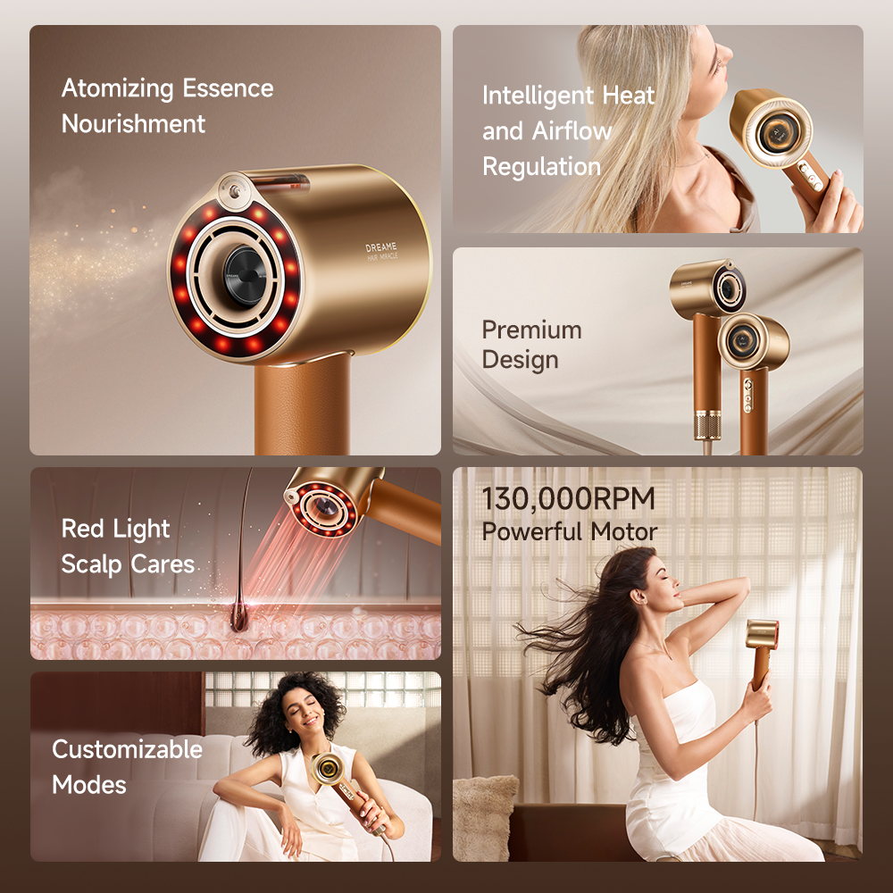 Dreame Miracle Pro Professional High-Speed Styler 7-in-1 Salon-Grade Hair Tool Curl, Smooth