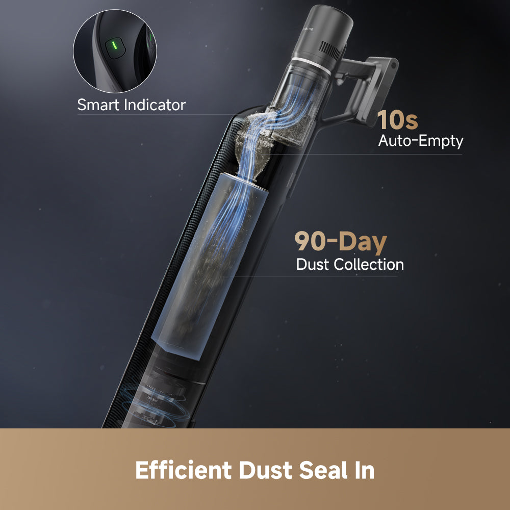 Dream Z10s Station Stick Vacuum Cleaner with Green CelesTect™ Light | 90Days Auto-Empty