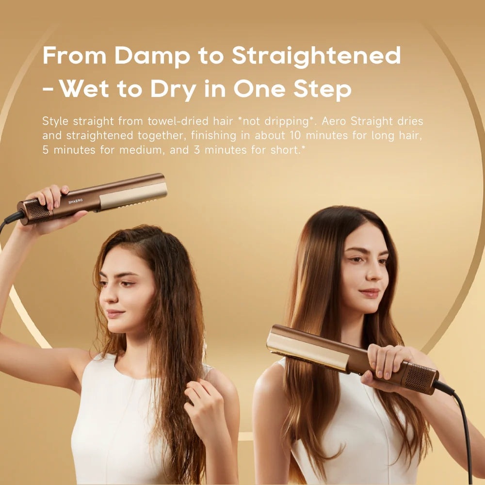 Dreame ドリーミー　Aero Straight ストレートヘアアイロン Dreame Aero Straight Air Hair Styler with Smart Display, SenseIQ & Tri