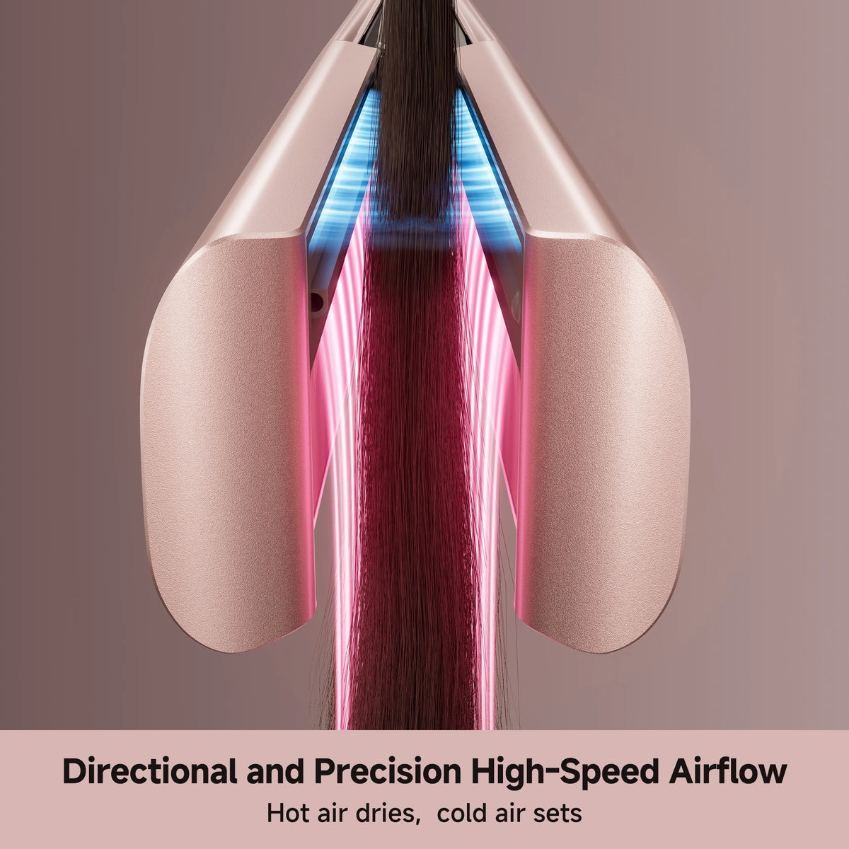 dual airflow technology delivers faster drying and smoother styling