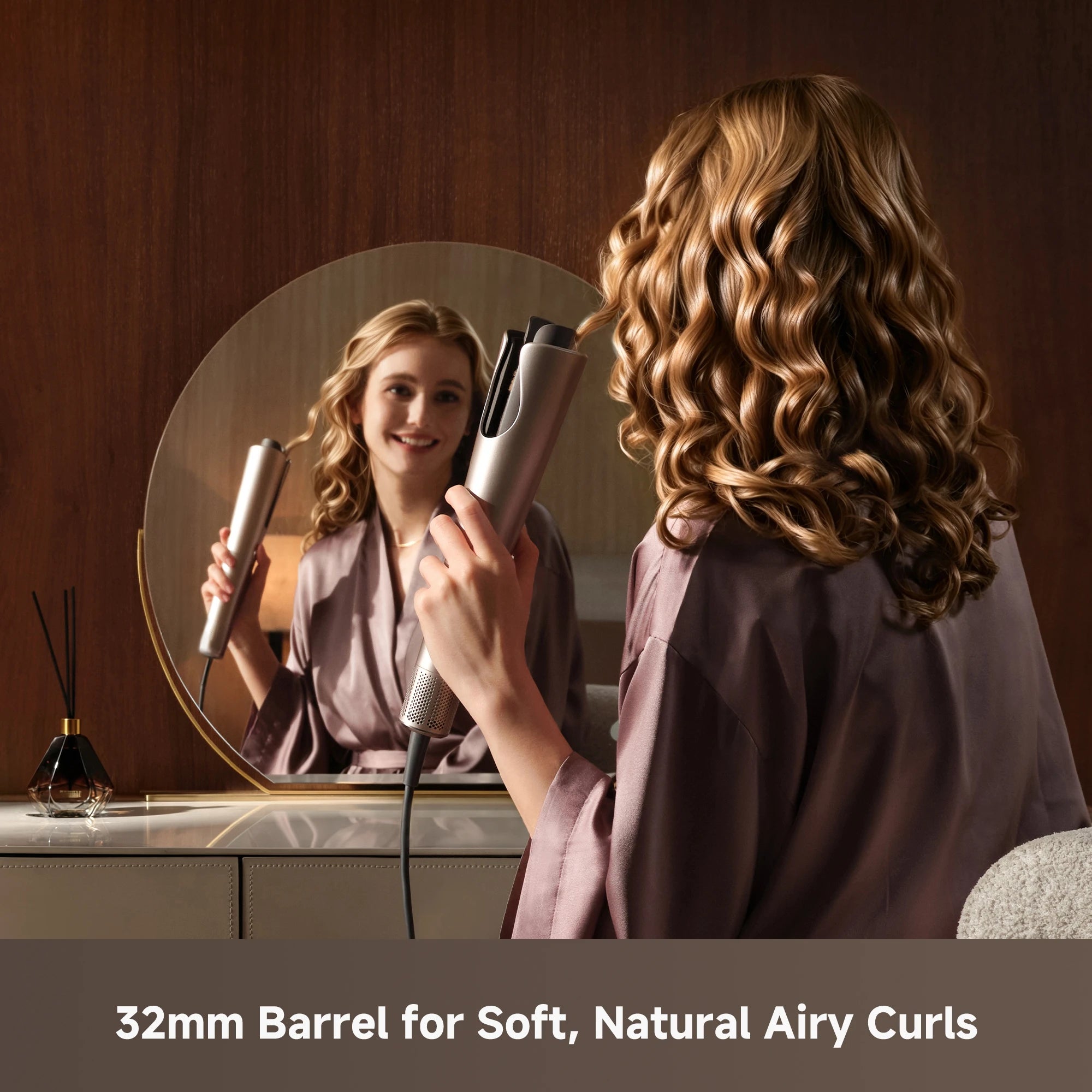 Dreame Air Auto hair styler with 32mm barrel designed for soft, natural-looking airy curls