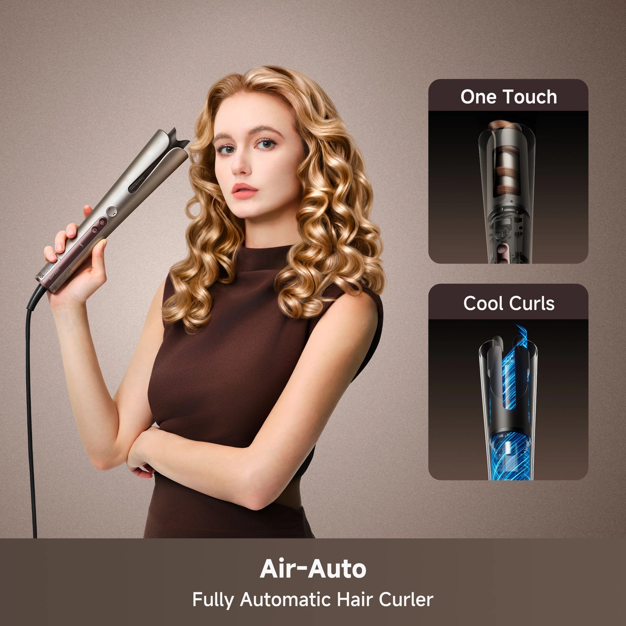 Dreame Air Auto hair styler featuring automatic wrapping technology for effortless curls and easy styling
