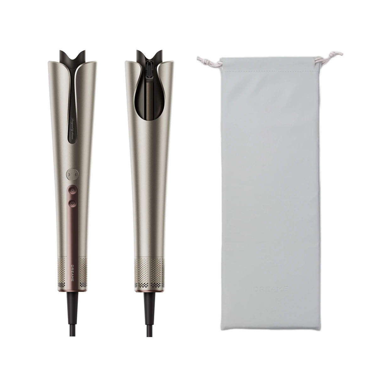 Dreame Air Auto hair styler displayed on a clean white background showcasing its premium automatic curling design