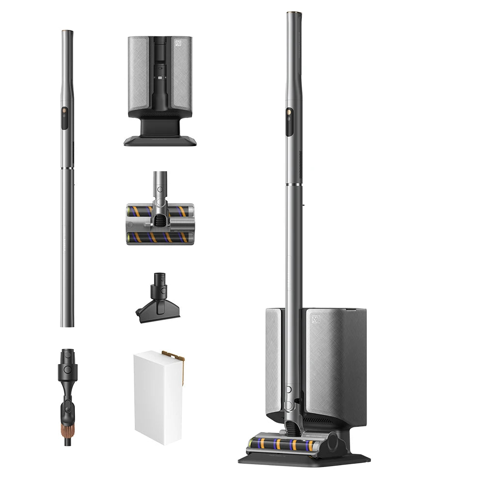 Dreame Air cordless vacuum with auto empty base and lightweight pencil style design