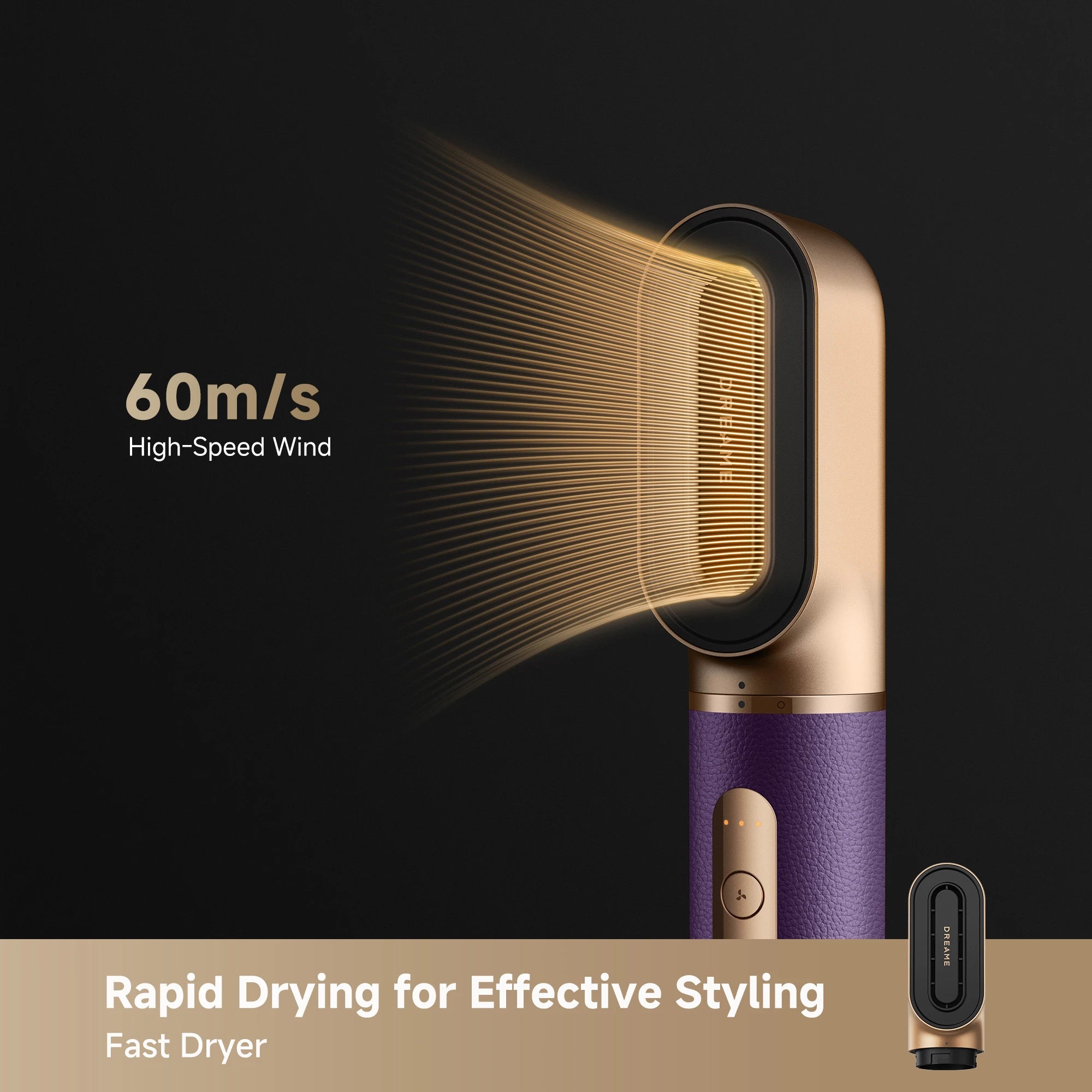 Dreame AirStyle Pro hair styler fast dryer attachment for efficient and gentle hair drying