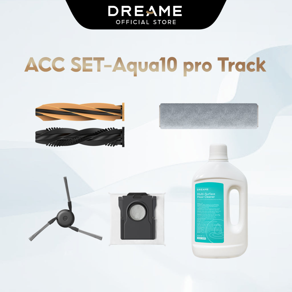 Dreame Aqua10 Pro Track replacement accessories set.