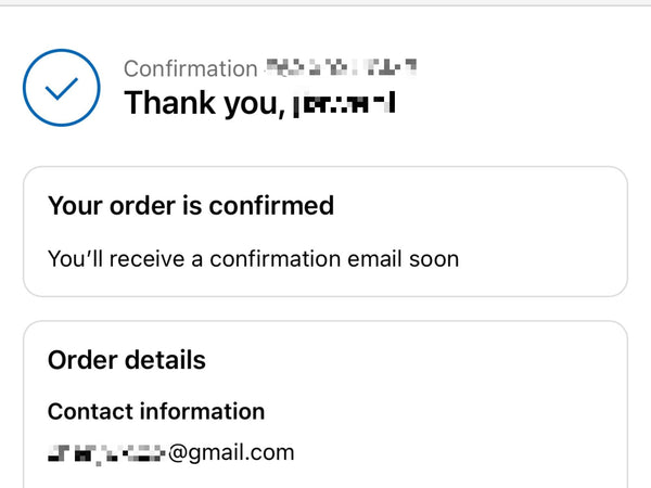 Complete Your Order