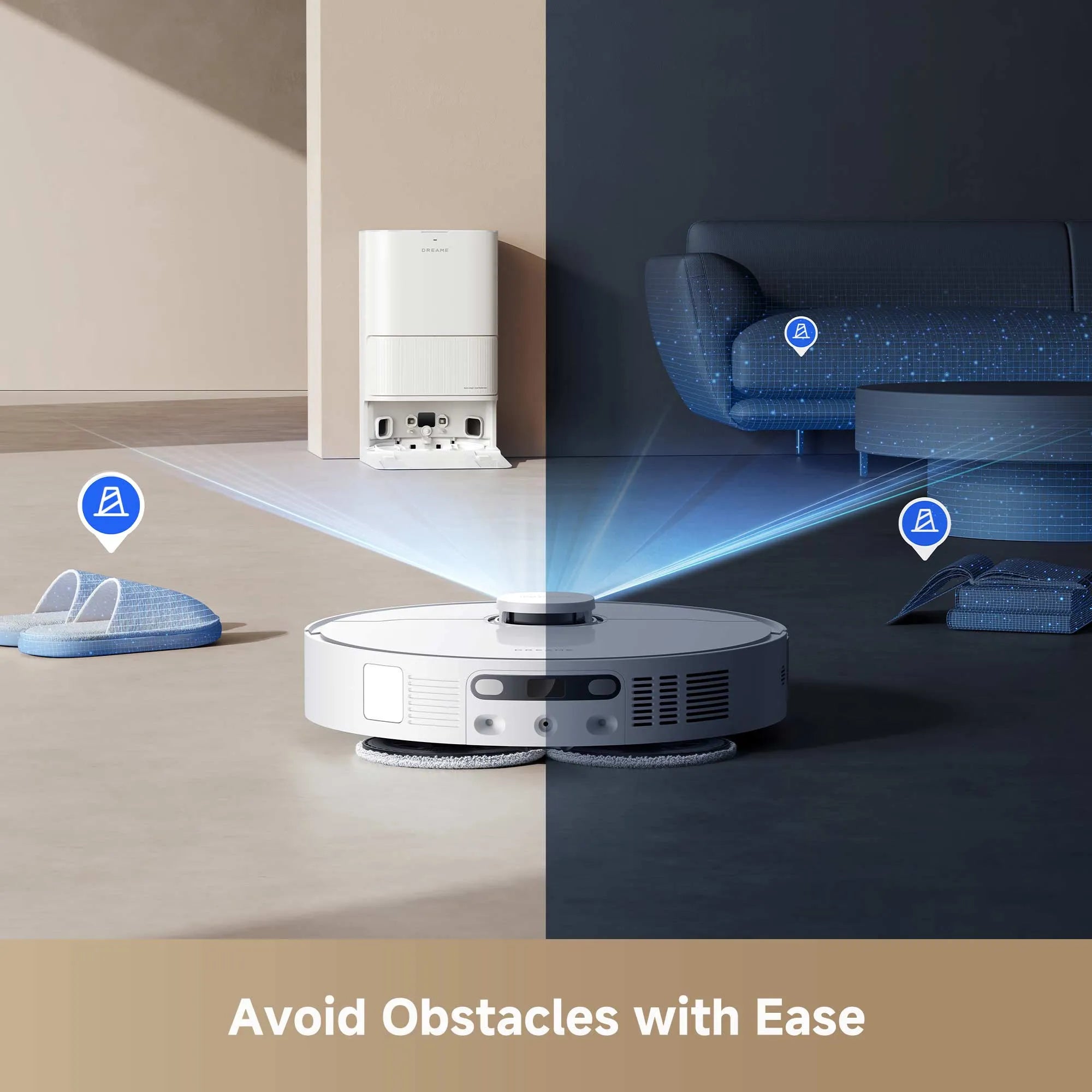 Dreame D20 Ultra Robot Vacuum Auto Cleaning 13,000Pa Suction Hot Air Drying Voice Control