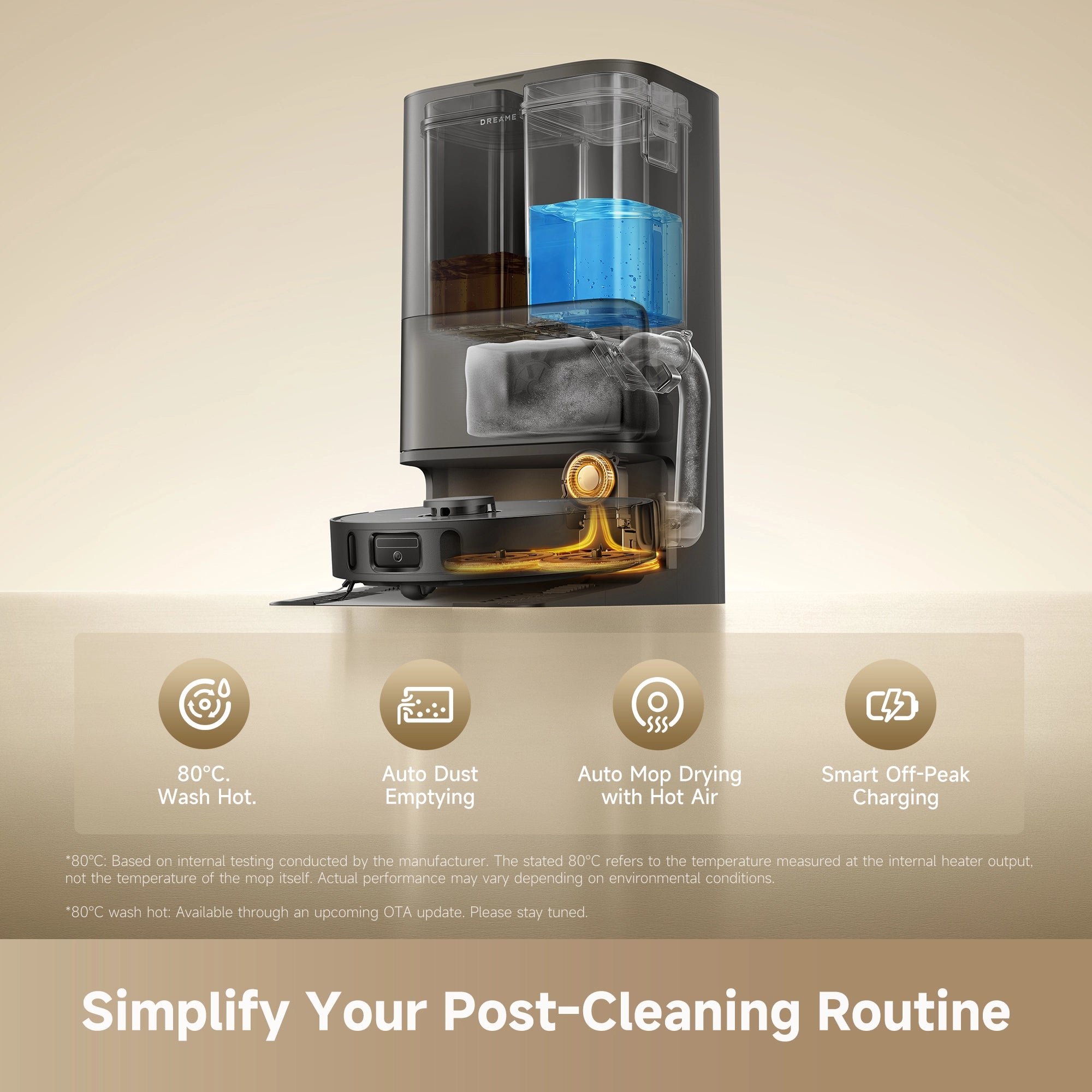 robot vacuum simplifies cleaning with automatic dust collection and maintenance