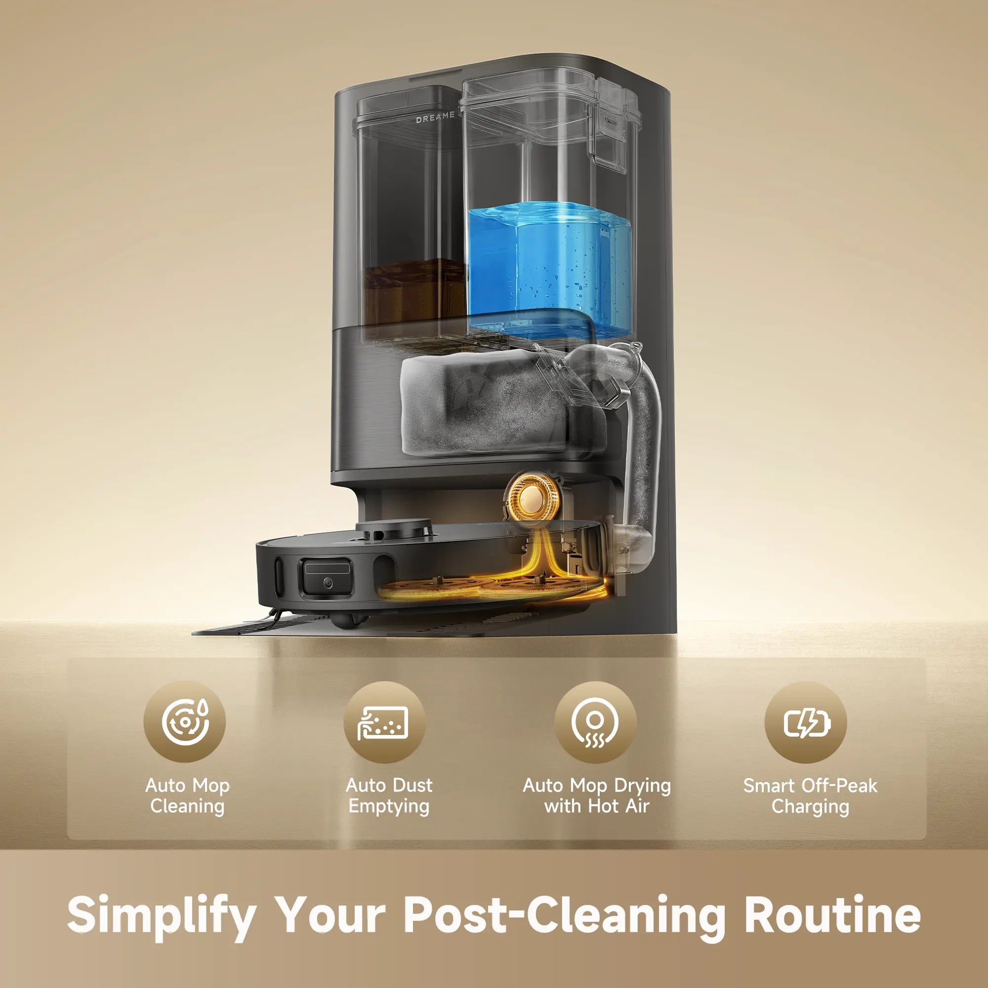 Dreame D30 Ultra Robot Vacuum Cleaner 25kPa Suction MopExtend Auto Cleaning Hot Air Drying