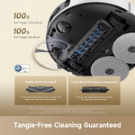 Load image into Gallery viewer, robot vacuum prevents hair tangles for smooth and continuous cleaning

