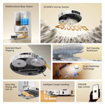 Load image into Gallery viewer, robot vacuum with strong suction auto cleaning and easy maintenance
