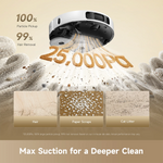 Load image into Gallery viewer, robot vacuum with powerful suction for deep floor cleaning
