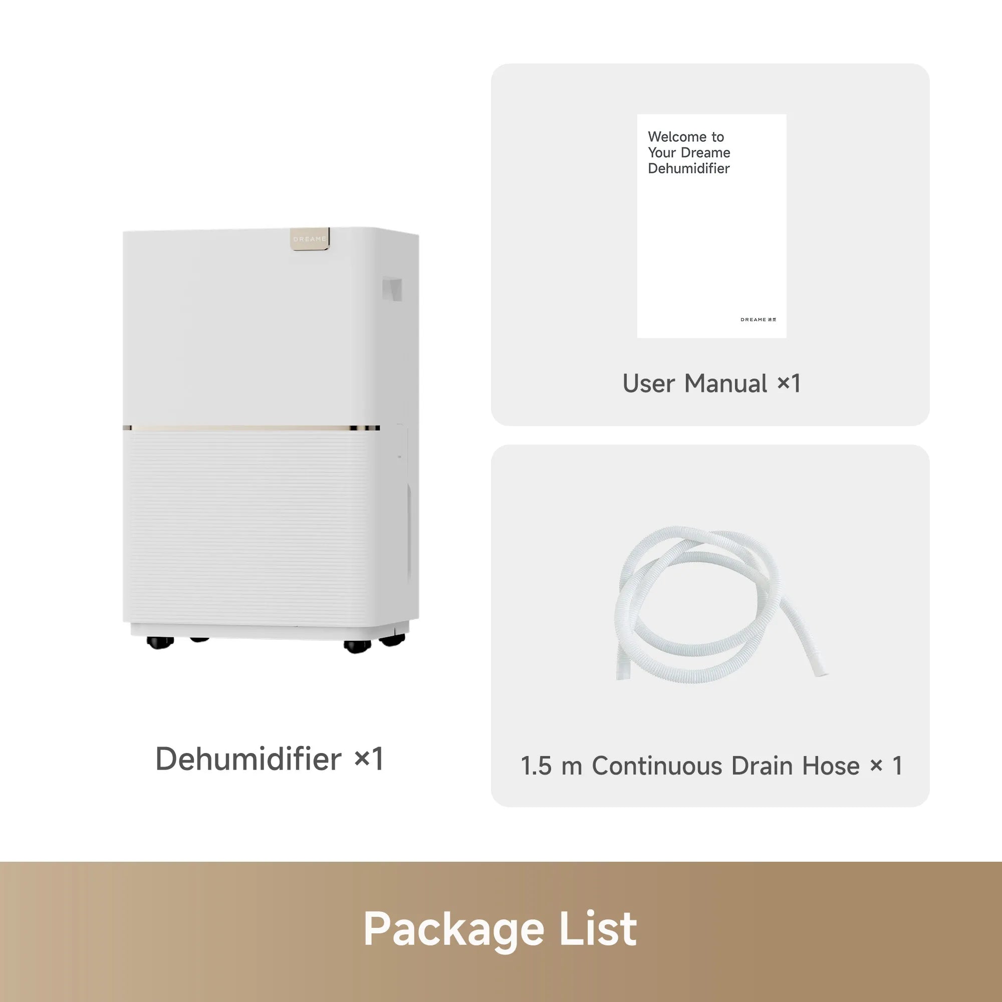 Dreame DD20 Smart Dehumidifier Large Capacity Powerful Dehumidification Quiet 40dB Smart App Control for Home