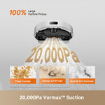 Load image into Gallery viewer, Dreame F20 robot vacuum with 20000Pa Vormax suction for powerful deep cleaning of dust hair and debris

