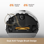 Load image into Gallery viewer, Dreame F20 robot vacuum dual anti tangle brush design ideal for pet hair and long hair cleaning
