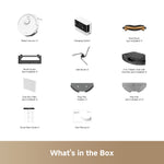 Load image into Gallery viewer, Dreame F20 robot vacuum whats in the box including robot vacuum mop brush charger and accessories
