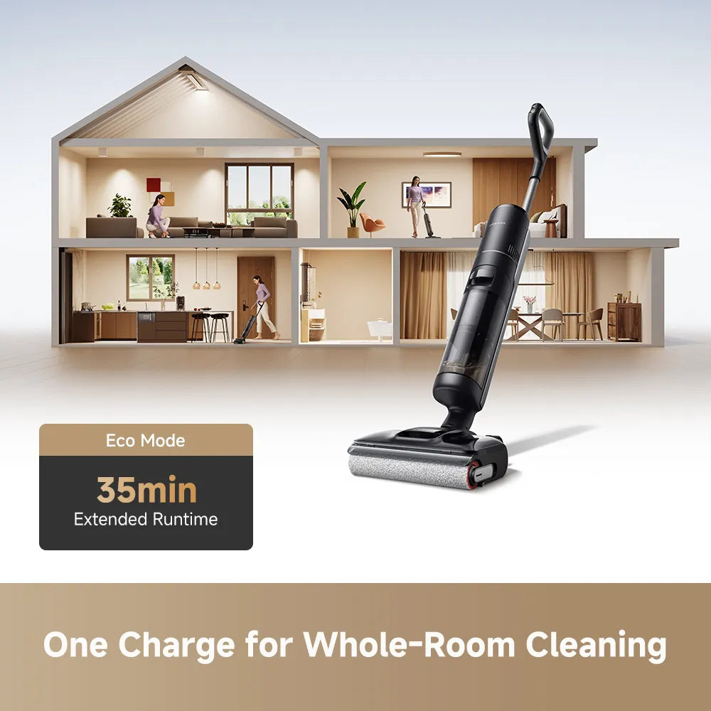 Dreame H12 GT Wet & Dry Vacuum Cleaner 21kPa Strong Suction Anti Tangle Easy Under Furniture Self Cleaning
